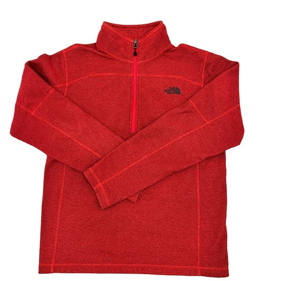 The North Face Other - The North Face Red Three-Quarter Pullover Size Small